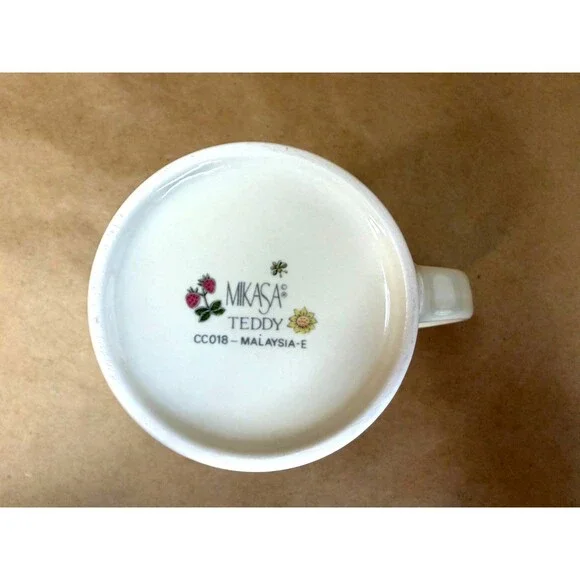 Mikasa Teddy 3 Piece Assortment CC018 Dinner Plate Cereal Bowl and Mug Retired - Picture 13 of 16